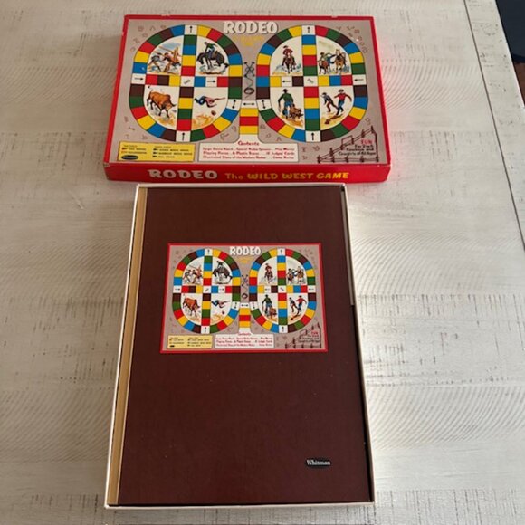 NEW, OPEN BOX 1957 Whitman Rodeo The Wild West Game - Picture 2 of 12